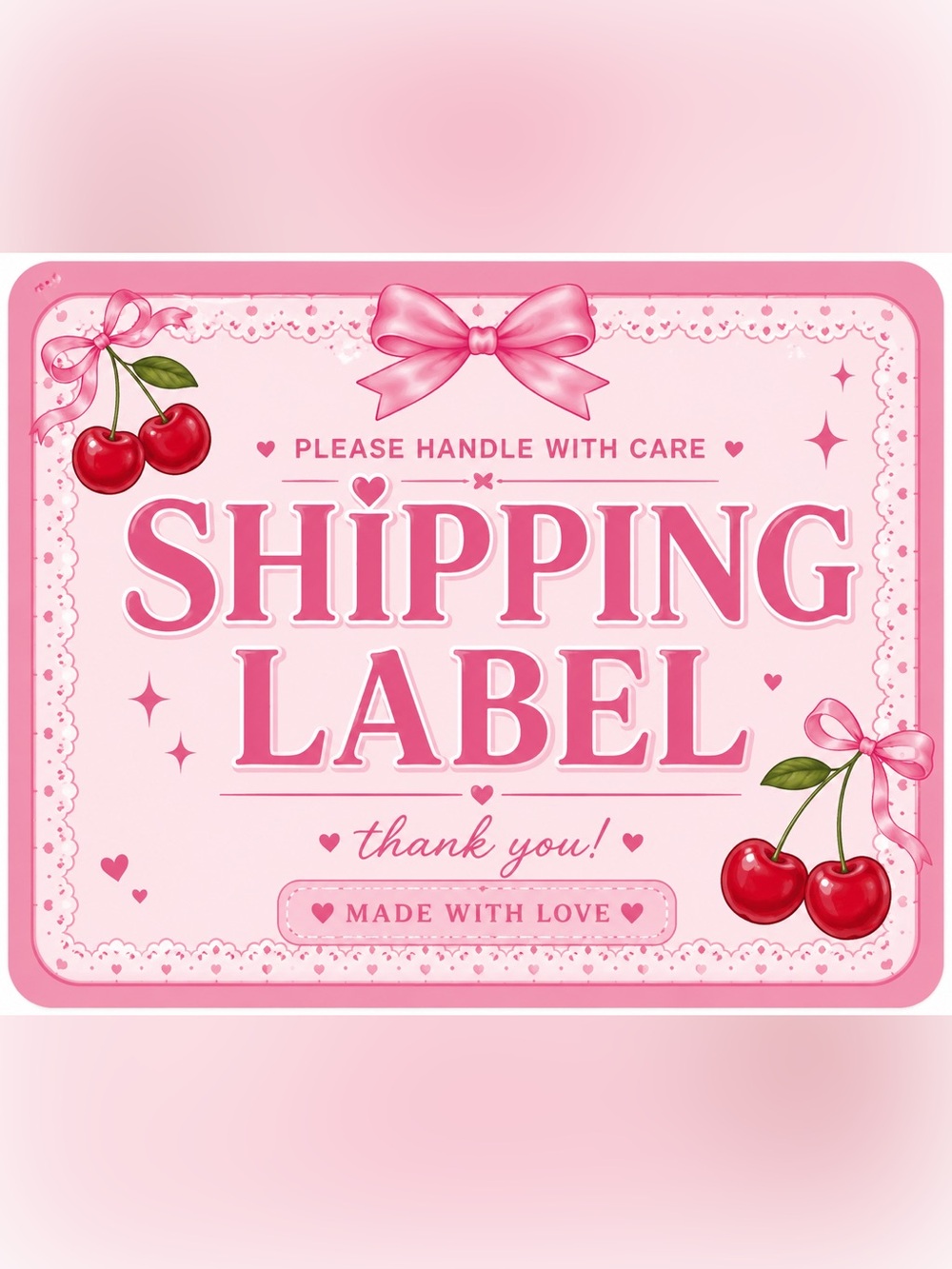 Shipping Label ONLY